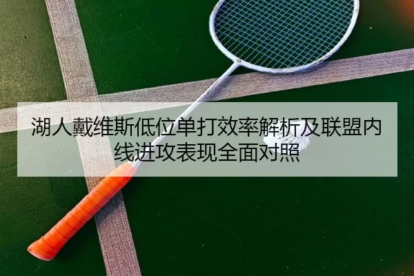 湖人戴维斯低位单打效率解析及联盟内线进攻表现全面对照